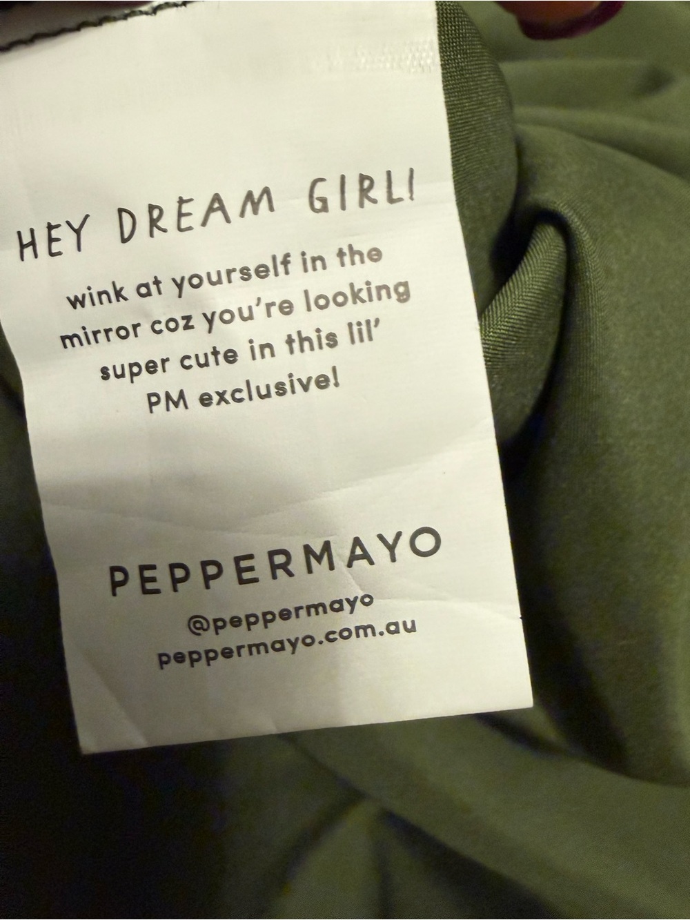 Peppermayo Flora Satin Maxi Dress NWT Size 4 Olive Green - Picture 10 of 12